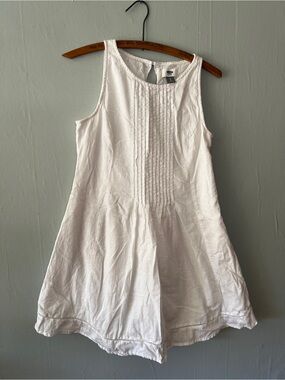 Old Navy White Petite Cotton Tank Dress